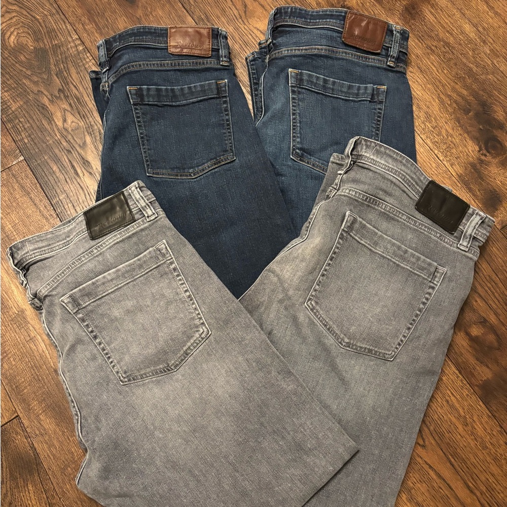Revtown Classic Denim Men's Jeans in Blue & Gray, 4 Pairs!